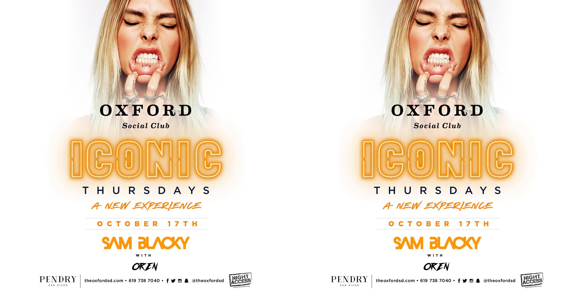 Iconic Thursdays ft Sam Blacky