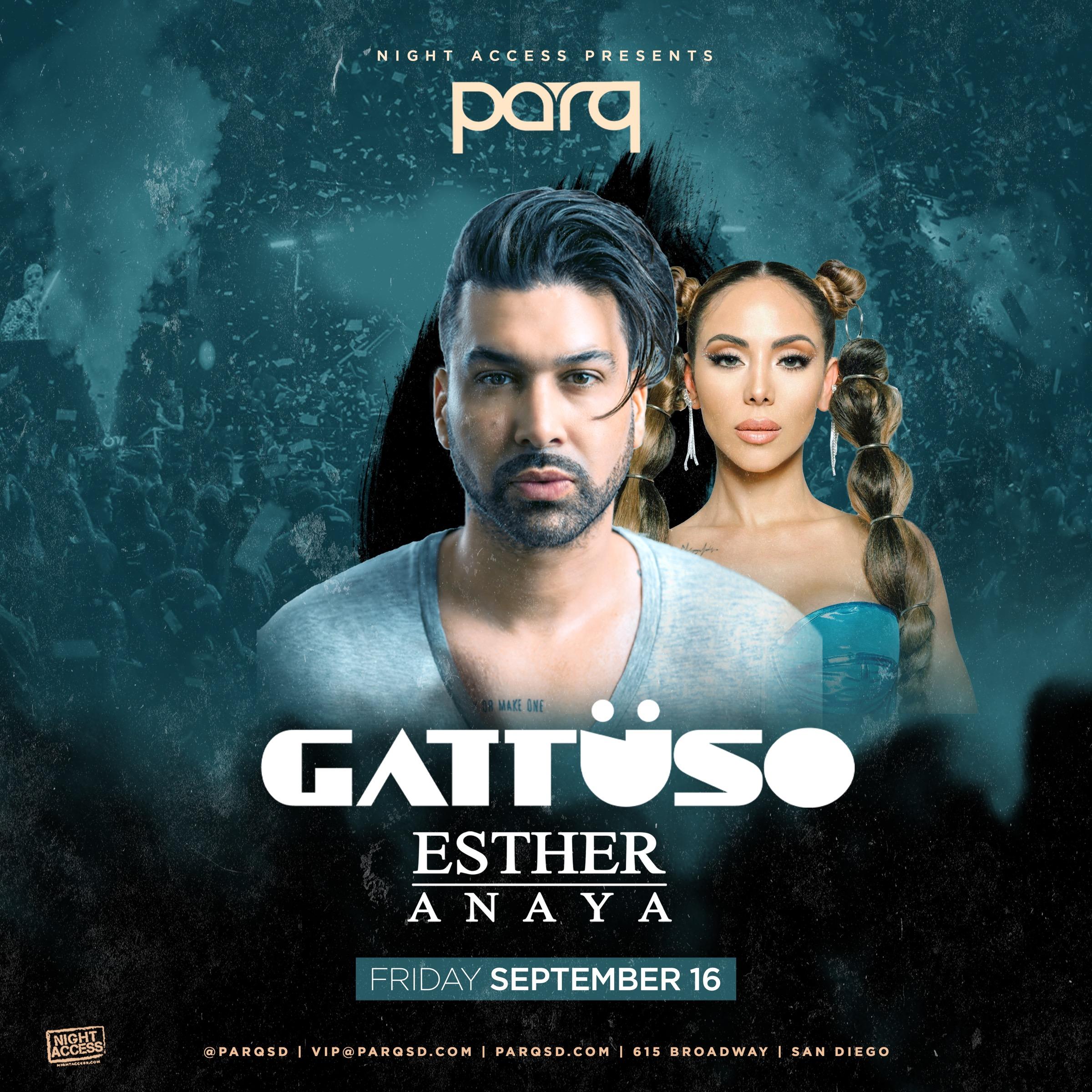 Night Access Presents Gattuso w/ Esther Anaya @ Parq • 9/16 • w Brandthedon