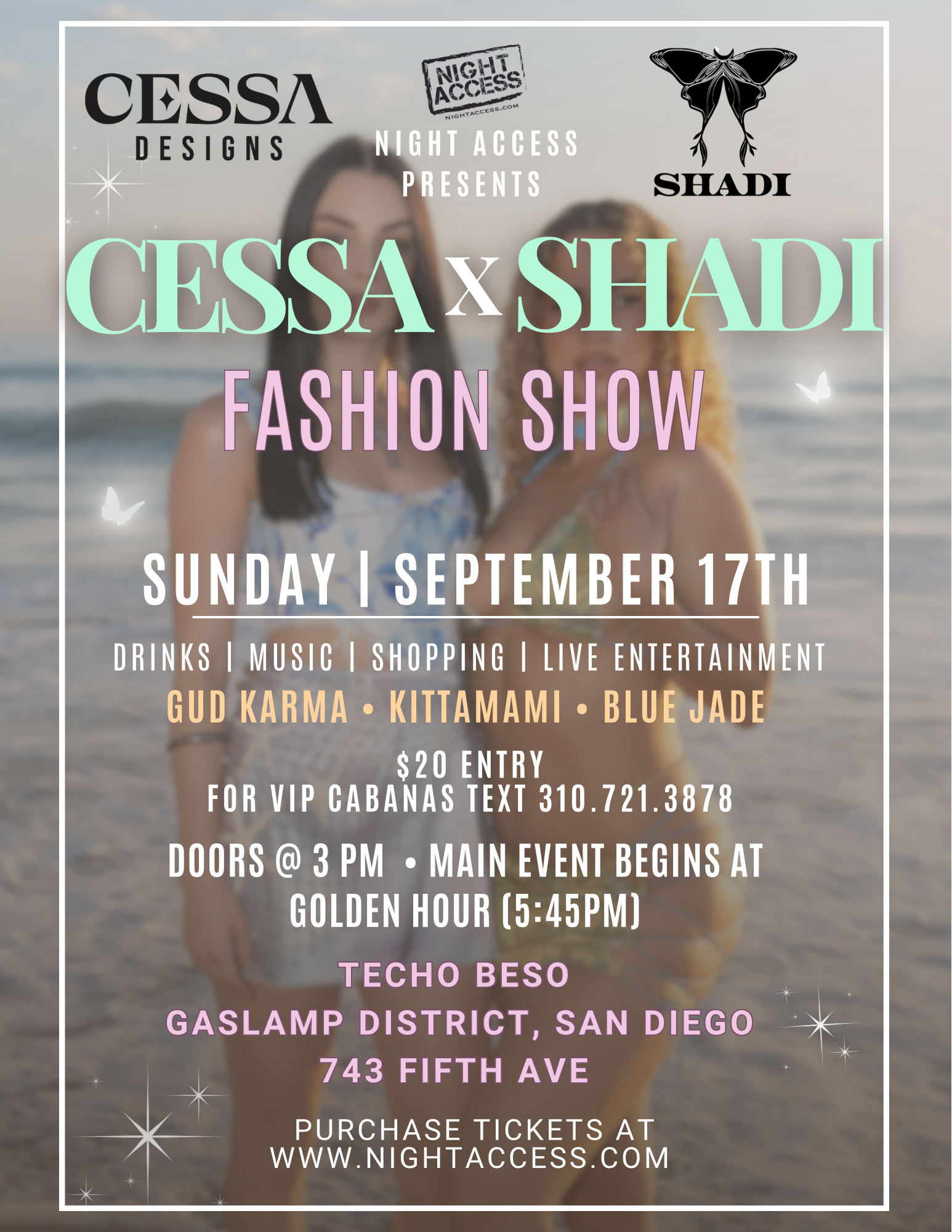 CESSA x SHADI Fashion Show • Sunday 9/17 • Techo Beso