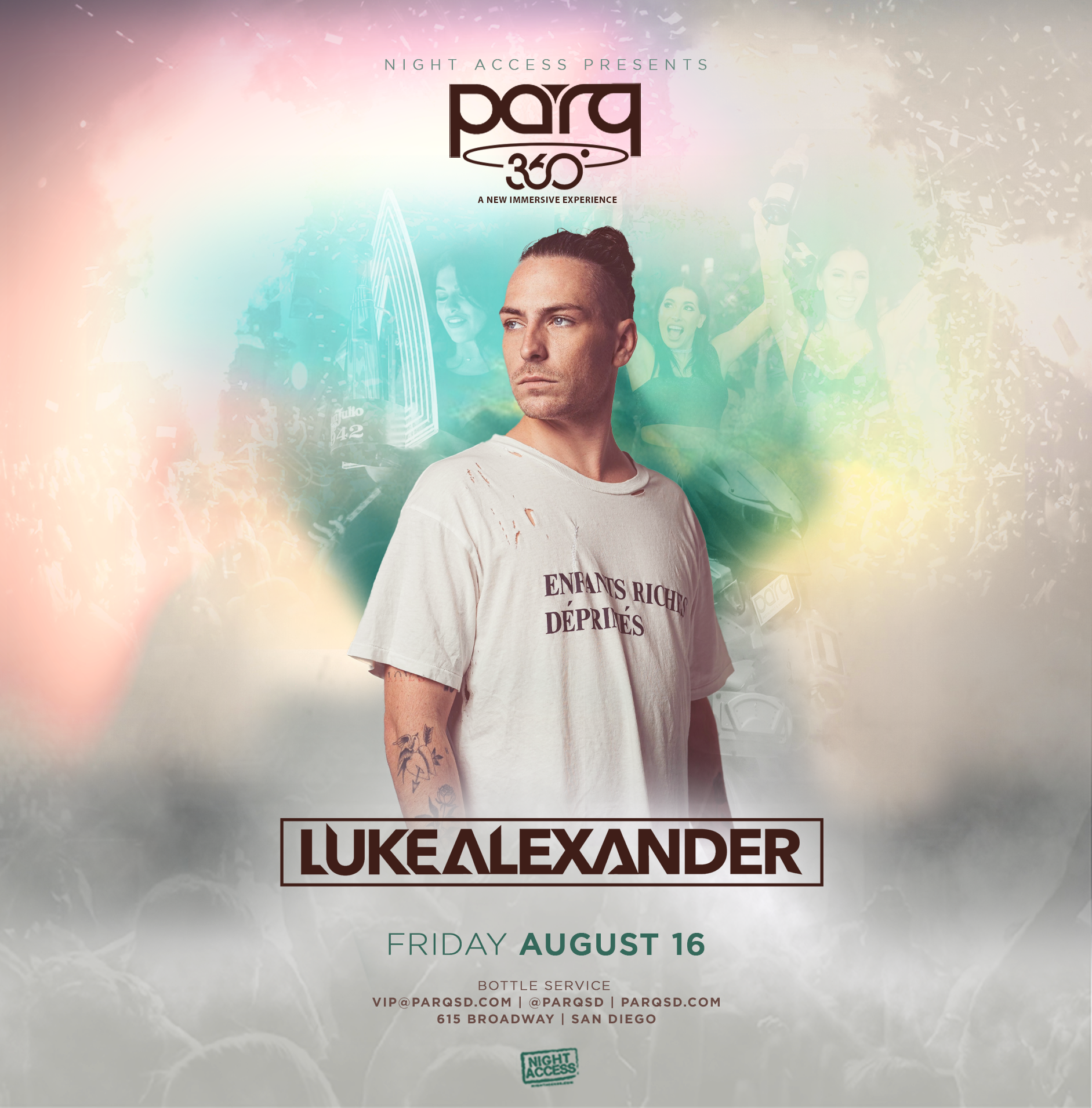 Night Access Presents Luke Alexander • 360 Experience • Fri, Aug 16th