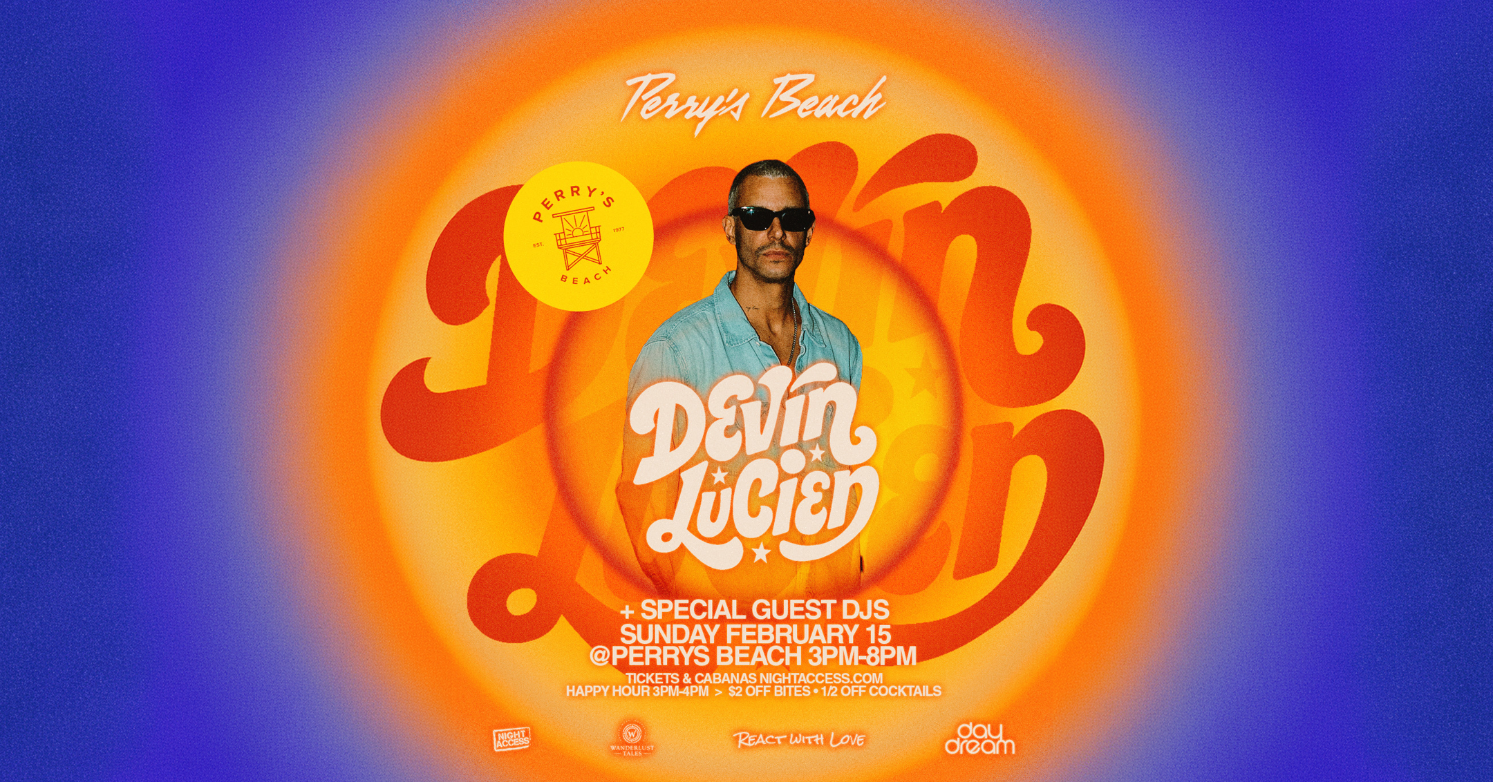 DEVIN LUCIEN @ Perry’s Beach Club | SUNDAY 2/15
